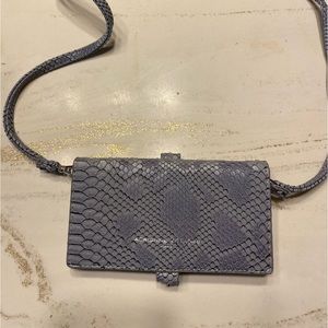 Adrienne vittadini studio grey crossbody wallet
